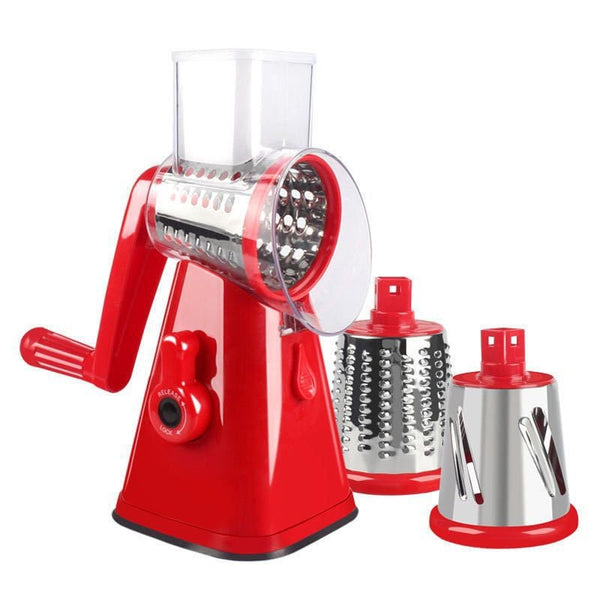 Multifunctional Vegetable Cutter And Slicer ™ -  3-in-1 draaiende/roterende Snijmachine en rasp