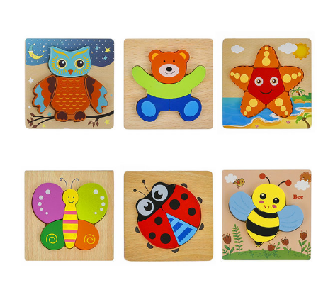 Montessori Puzzels Pack™ - Milieuvriendelijke houten puzzels